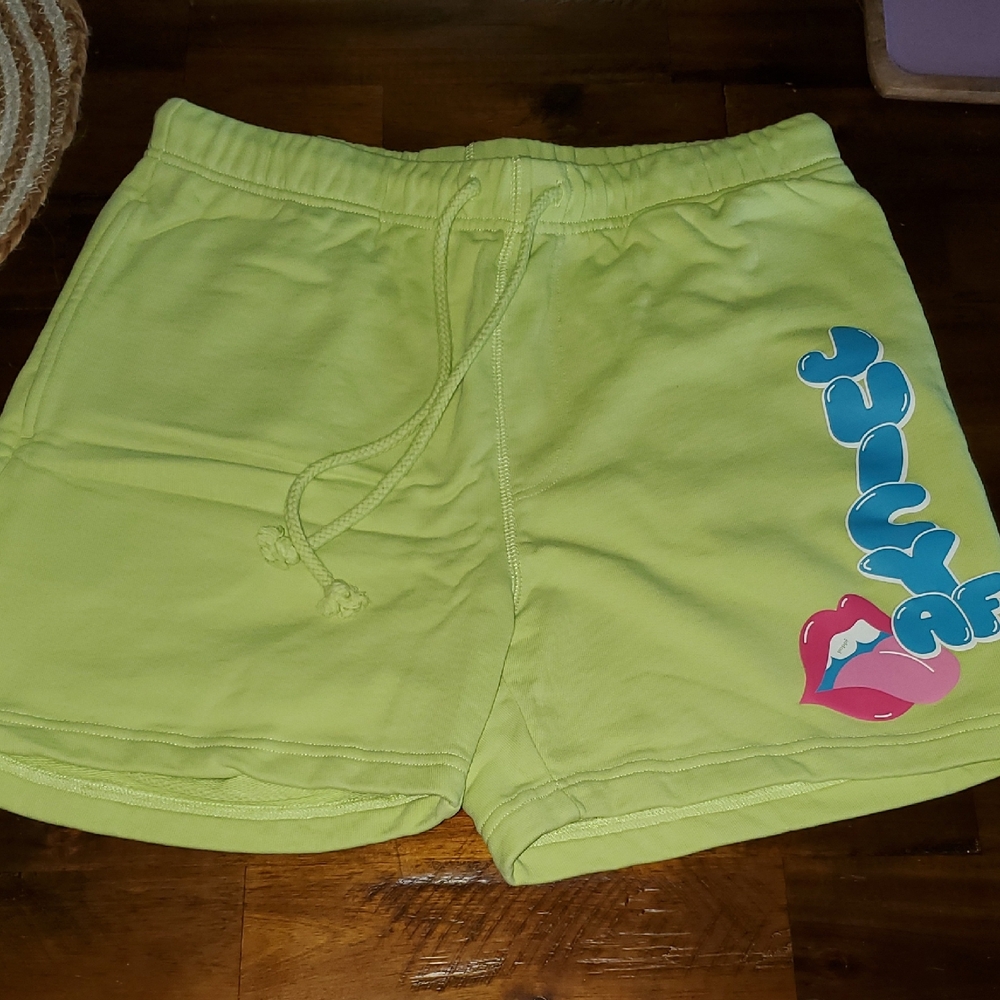 Poppi Lime Green Casual Shorts